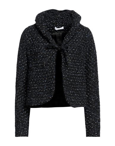 SARTORIA MILANESE SARTORIA MILANESE WOMAN BLAZER BLACK SIZE 8 CUPRO 