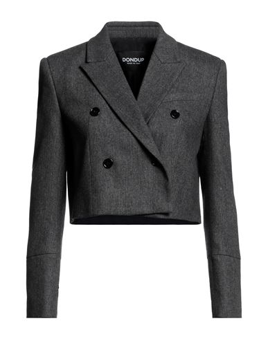 Dondup Woman Blazer Steel Grey Size 4 Polyester, Viscose, Wool, Elastane
