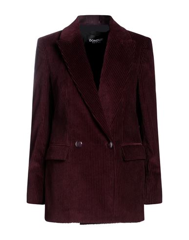 Dondup Woman Suit Jacket Deep Purple Size 4 Cotton, Elastane