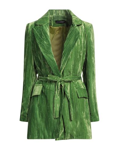Vanessa Scott Woman Blazer Acid Green Size S Polyester, Elastane