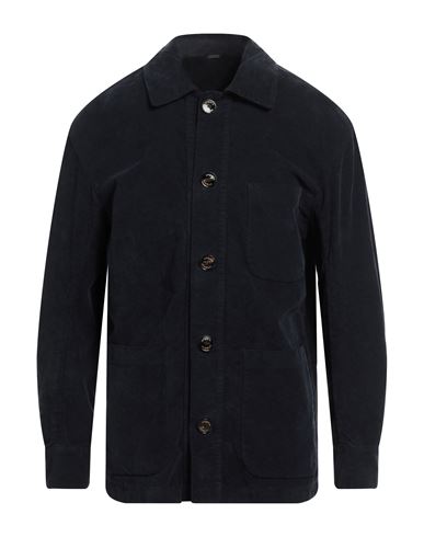 Ungaro Man Suit Jacket Midnight Blue Size 42 Cotton, Elastane