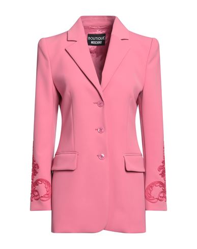 Boutique Moschino Woman Suit Jacket Pink Size 10 Polyester, Elastane