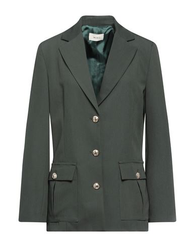 Vicolo Woman Blazer Dark Green Size S Polyester, Viscose, Elastane