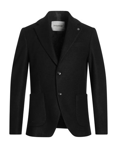 Officina 36 Man Blazer Black Size 44 Polyester, Virgin Wool, Acrylic