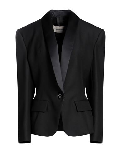 Alexandre Vauthier Woman Suit Jacket Black Size 8 Cotton, Polyester