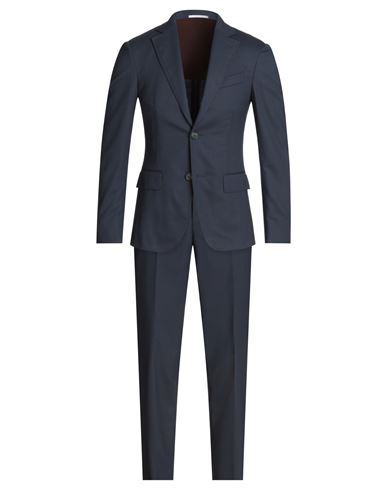 Pal Zileri Man Suit Midnight Blue Size 46 Wool, Elastane