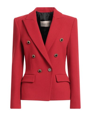 Alexandre Vauthier Double-breasted Wool Blazer In Red