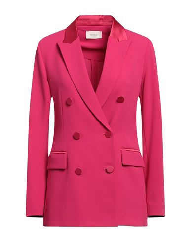 Vicolo Woman Blazer Fuchsia Size L Polyester, Elastane In Pink