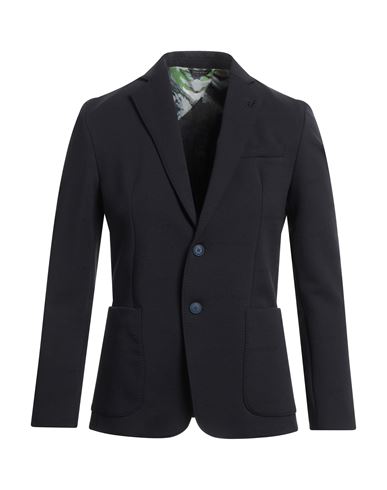 Alessandro Dell'acqua Man Suit Jacket Blue Size 40 Polyester, Viscose, Elastane