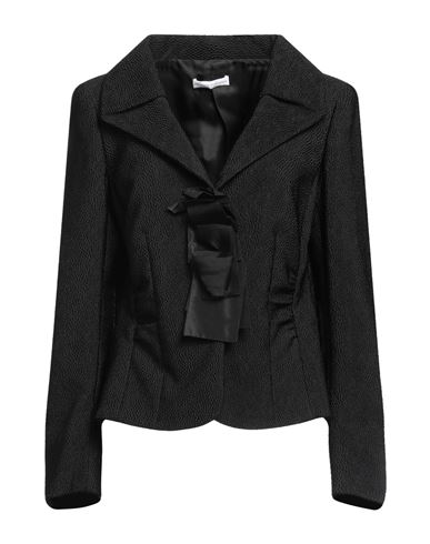 Sartoria Milanese Woman Blazer Black Size 12 Polyester, Polyamide, Acetate, Viscose