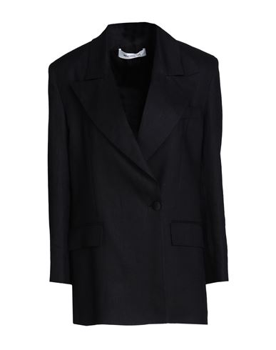 Nineminutes Woman Suit Jacket Black Size 8 Linen