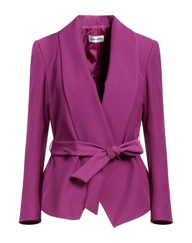 Sandro Ferrone Woman Blazer Mauve Size 6 Polyester, Elastic Fibres In Purple