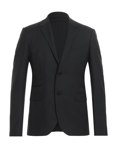 Valentino Garavani Man Suit Jacket Black Size 44 Wool, Mohair Wool