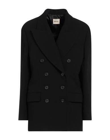 Khaite Woman Suit Jacket Black Size 8 Viscose, Virgin Wool