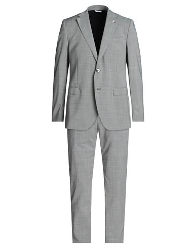 Manuel Ritz Man Suit Grey Size 40 Virgin Wool, Elastane