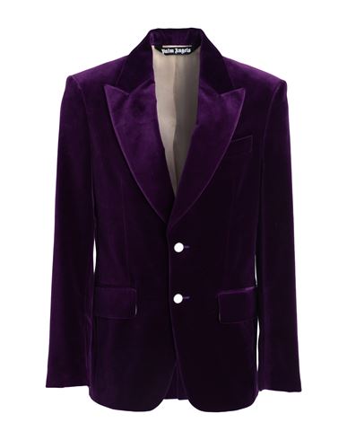 PALM ANGELS PALM ANGELS MAN BLAZER DEEP PURPLE SIZE 38 COTTON