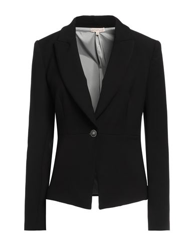 Camicettasnob Woman Blazer Black Size 8 Polyester, Rayon, Elastane