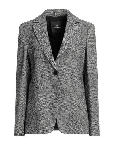 Compagnia Italiana Woman Blazer Black Size 6 Wool, Polyester, Acrylic, Polyamide
