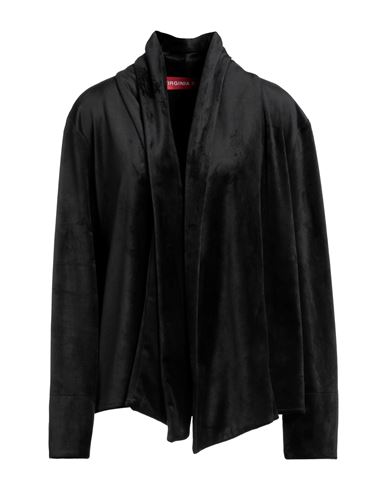 Virginia Bizzi Woman Cardigan Black Size 10 Polyester, Synthetic Fibers