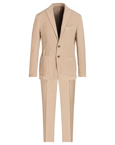 Jerry Key Man Suit Camel Size 40 Cotton, Polyester, Viscose, Elastane In Beige