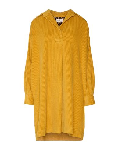 Ottod'ame Woman Mini Dress Ocher Size 8 Cotton In Yellow