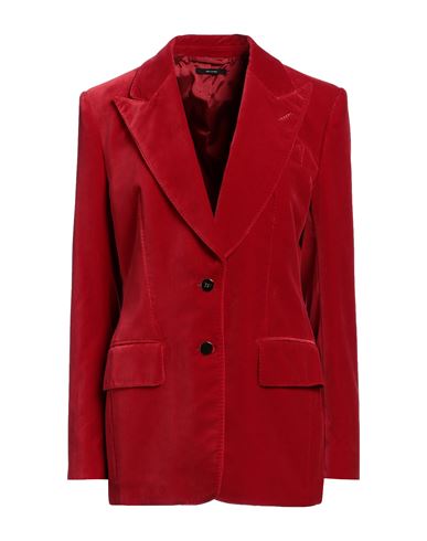 Tom Ford Woman Suit Jacket Red Size 10 Cotton In Red