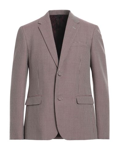 Fendi Man Blazer Garnet Size 42 Virgin Wool, Polyester In Red