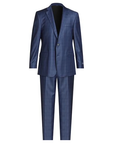 Brooks Brothers Man Suit Slate Blue Size 46 Wool