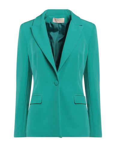 Kaos Jeans Woman Blazer Emerald Green Size 8 Polyester, Elastane