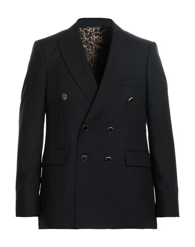 Shop Pt Torino Man Blazer Black Size 38 Virgin Wool, Mohair Wool