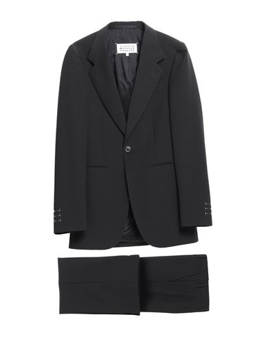 Maison Margiela Man Suit Black Size 32 Virgin Wool, Polyester