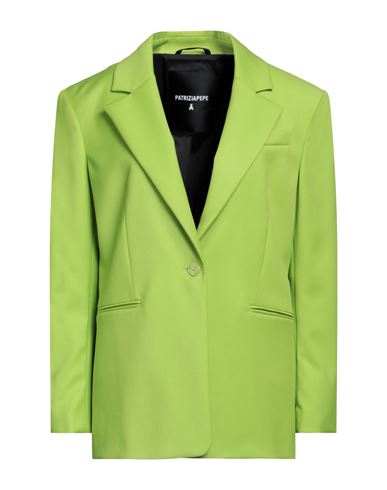 Patrizia Pepe Woman Blazer Light Green Size 6 Polyester, Viscose, Elastane