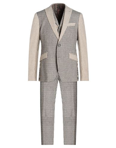 Etro Man Suit Beige Size 40 Wool, Cotton, Viscose, Polyamide