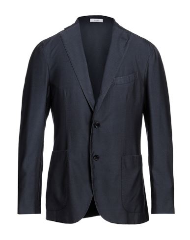 Boglioli Man Suit Jacket Midnight Blue Size 40 Virgin Wool, Silk