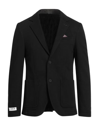Berna Man Suit Jacket Black Size 44 Cotton