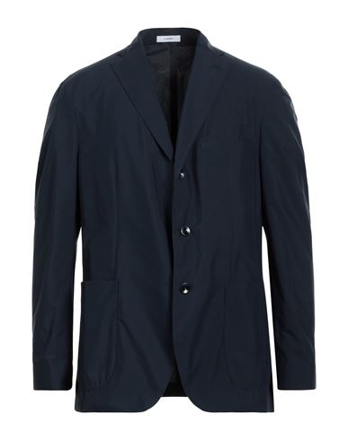 Boglioli Man Suit Jacket Navy Blue Size 34 Cotton, Lycra