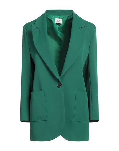 Berna Woman Blazer Emerald Green Size M Polyester, Elastane