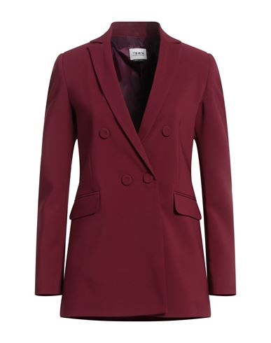 Berna Woman Blazer Garnet Size 8 Polyester, Elastane In Red