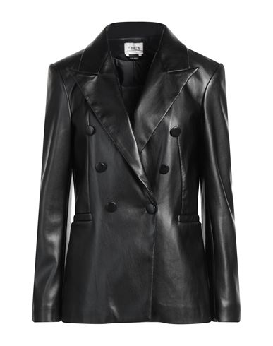 Berna Woman Suit Jacket Black Size Xs Polyester, Polyurethane