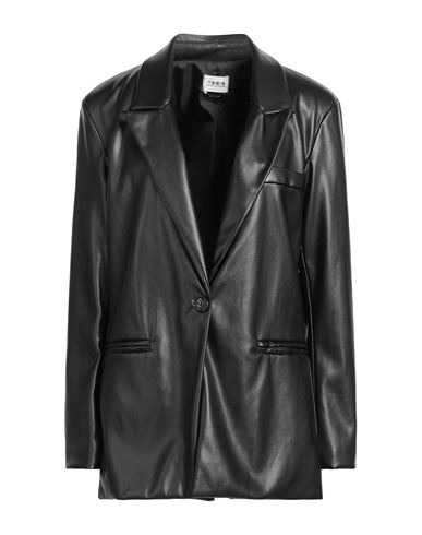 Berna Woman Blazer Black Size L Polyester, Polyurethane