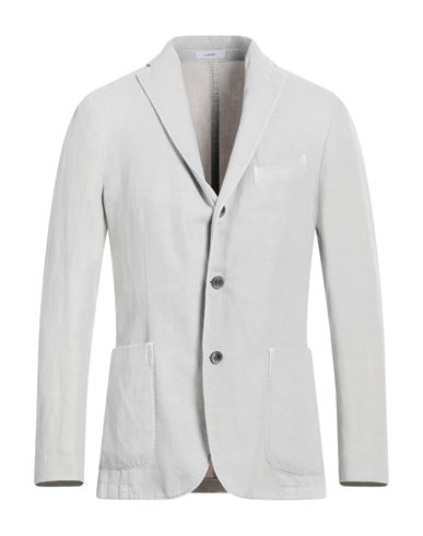 Boglioli Man Suit Jacket Light Grey Size 38 Cotton, Linen