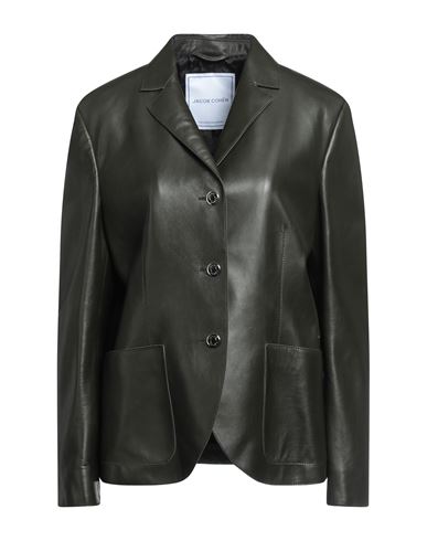 Jacob Cohёn Woman Blazer Black Size 6 Sheepskin