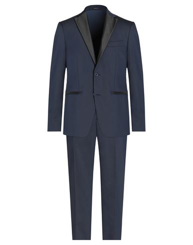 Angelo Nardelli Man Suit Midnight Blue Size 42 Virgin Wool, Polyester