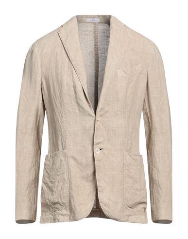Boglioli Man Suit Jacket Sand Size 44 Linen In Beige