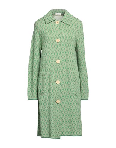 Siyu Woman Coat Green Size 4 Merino Wool