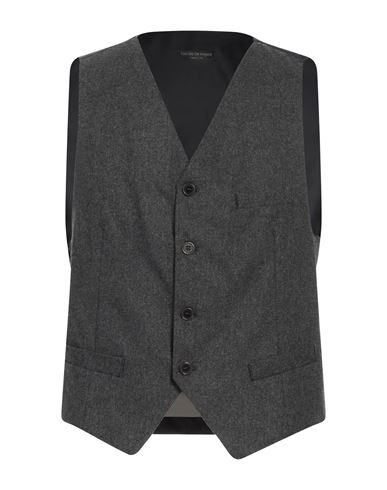 Fabrizio De Angelis Man Tailored Vest Lead Size 44 Polyester, Wool, Viscose In Grey