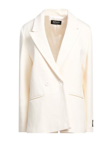 4giveness Woman Suit Jacket Ivory Size M Cotton In White