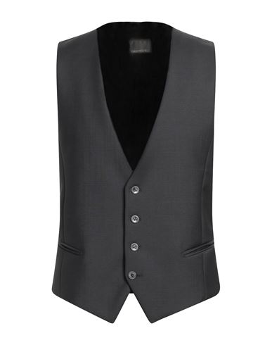 Carlo Pignatelli Man Tailored Vest Lead Size 36 Wool, Mohair Wool In Grey