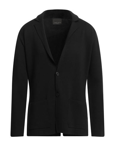 Roberto Collina Man Blazer Grey Size 44 Merino Wool, Cashmere In Black