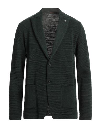 Officina 36 Man Blazer Dark Green Size Xl Acrylic, Wool